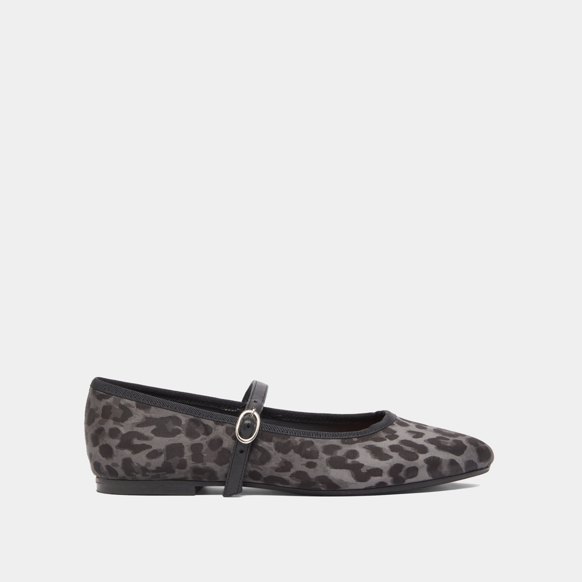 LEOPARD BALLET FLATS WITH STRAP main image 1
