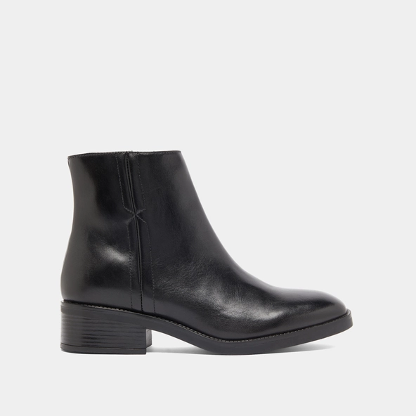Lowboots with elastics in black leather | GAB
