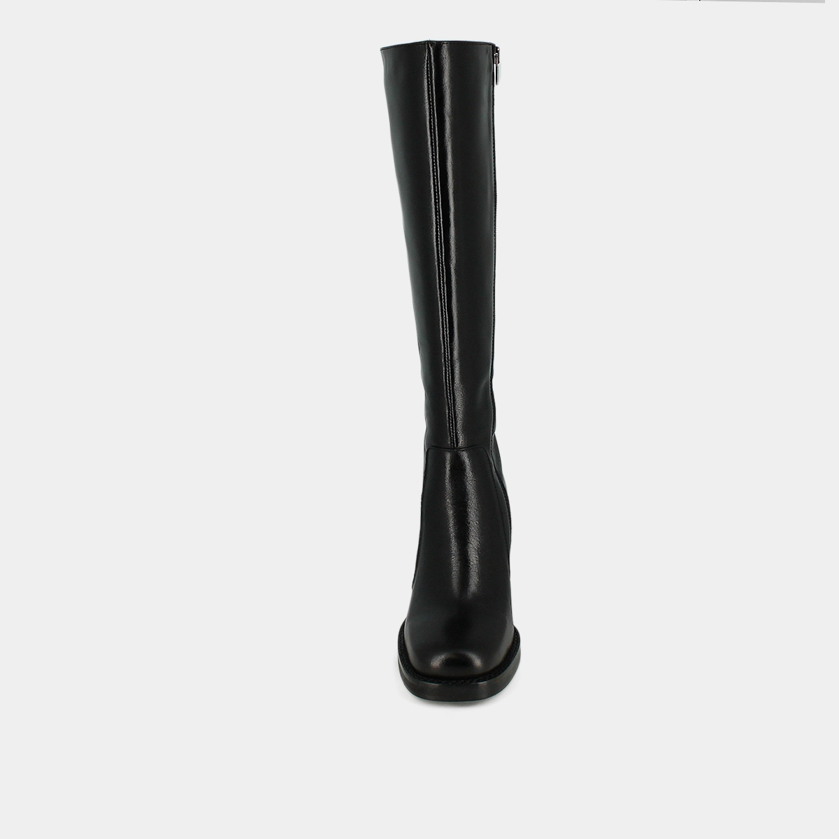 Boots with overflowing heels in black leather calf size m | BRETZEL