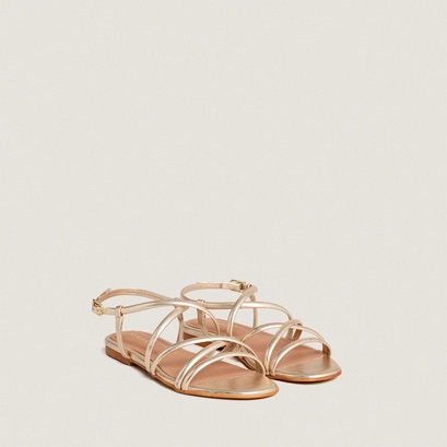 Plagettes with straps gold