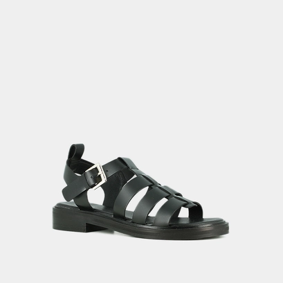 Sandals with adjustable buckles black