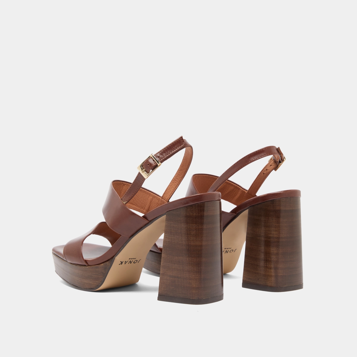 Sandals in brown leather | VERDE