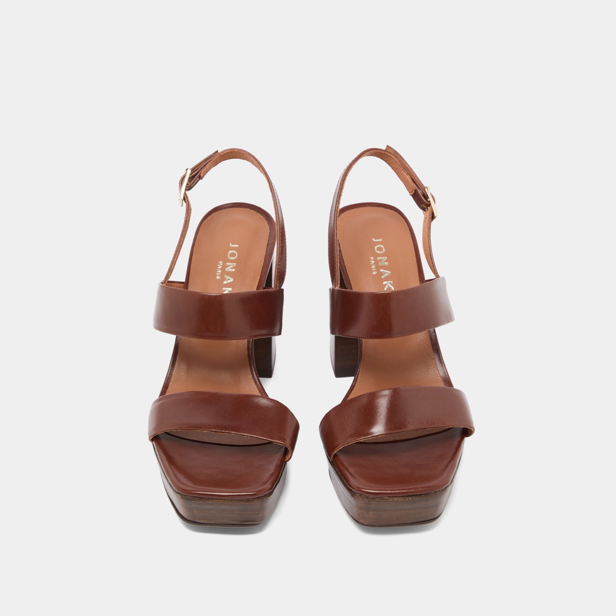 Sandals in brown leather | VERDE