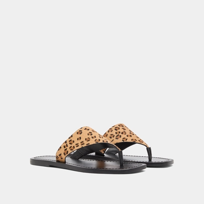 Beach sandals in leopard print | sydney