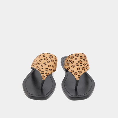 Beach sandals in leopard print | sydney