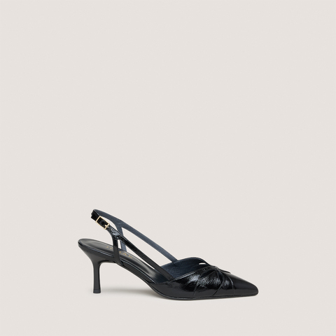 Slingback pumps with pointed toes black