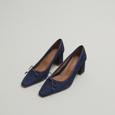 Lace-up pumps navy