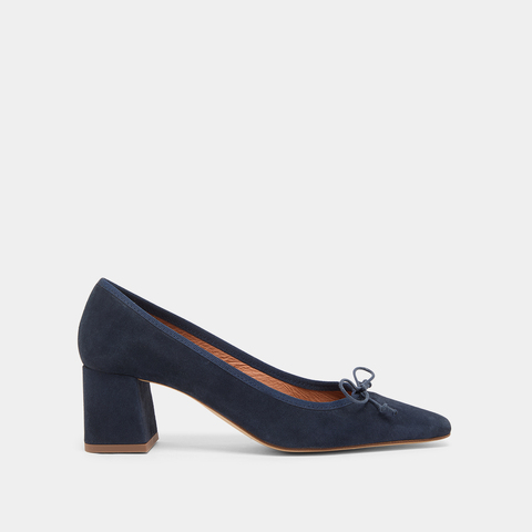 Lace-up pumps navy