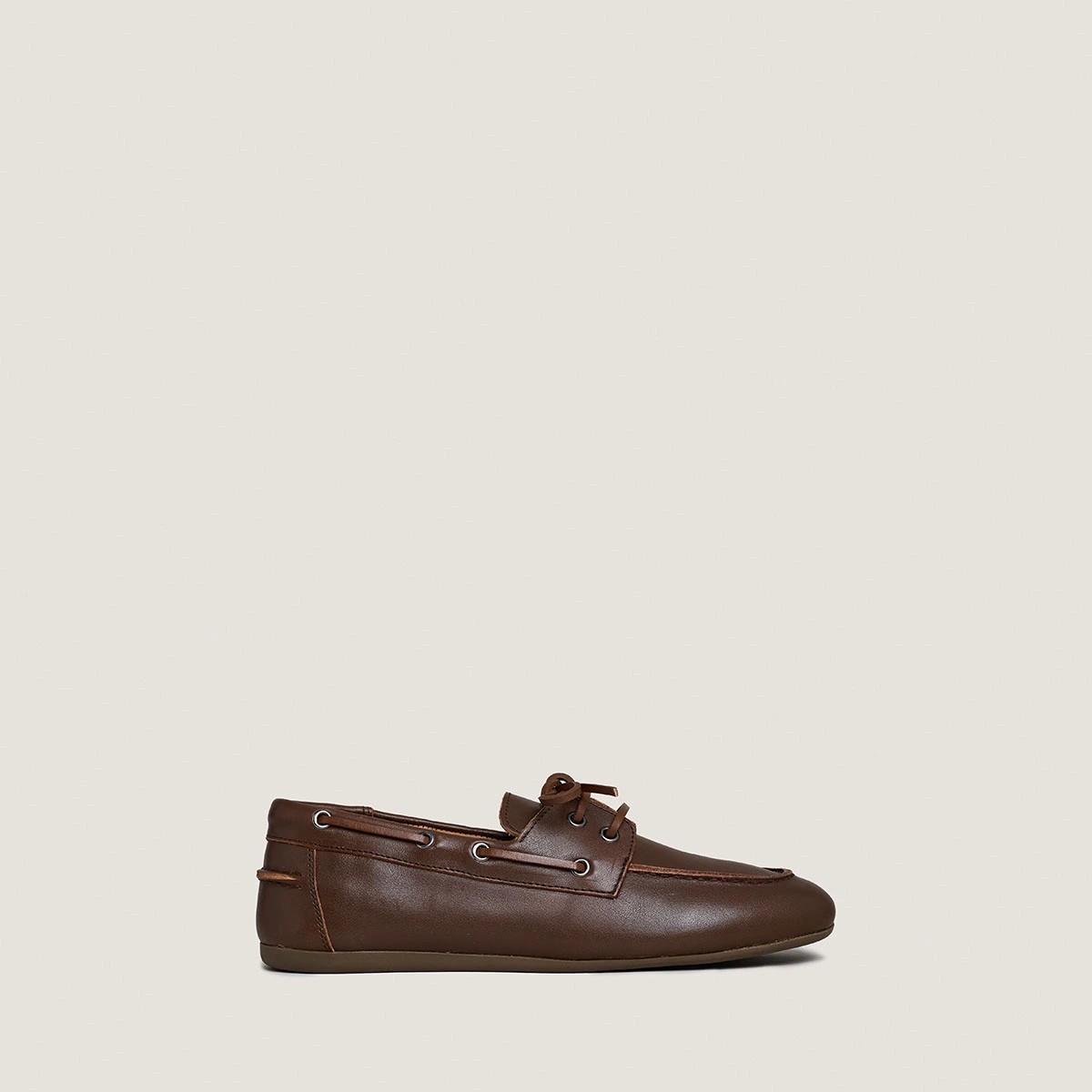 Soft loafers in brown leather | Lalie