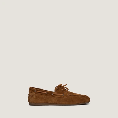 Soft loafers in cognac suede | Lalie