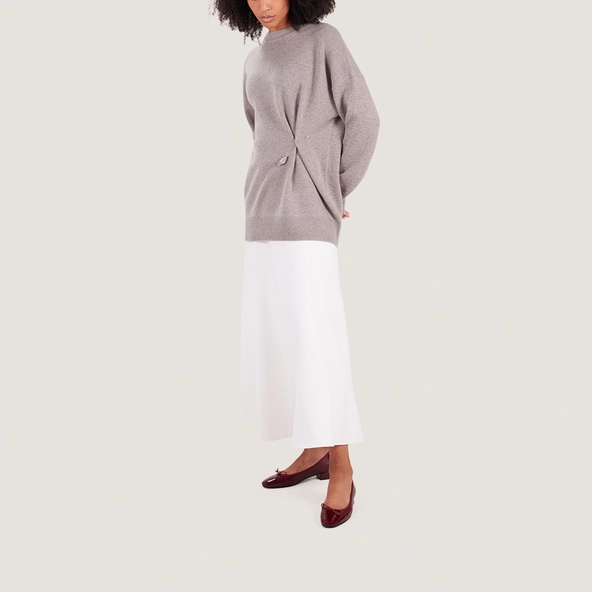 Ballet Flats with Heels in pleated patent leather | DADOU