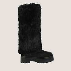 Fur Boots black
