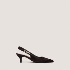 Slingback Pumps with Small Heels dark brown