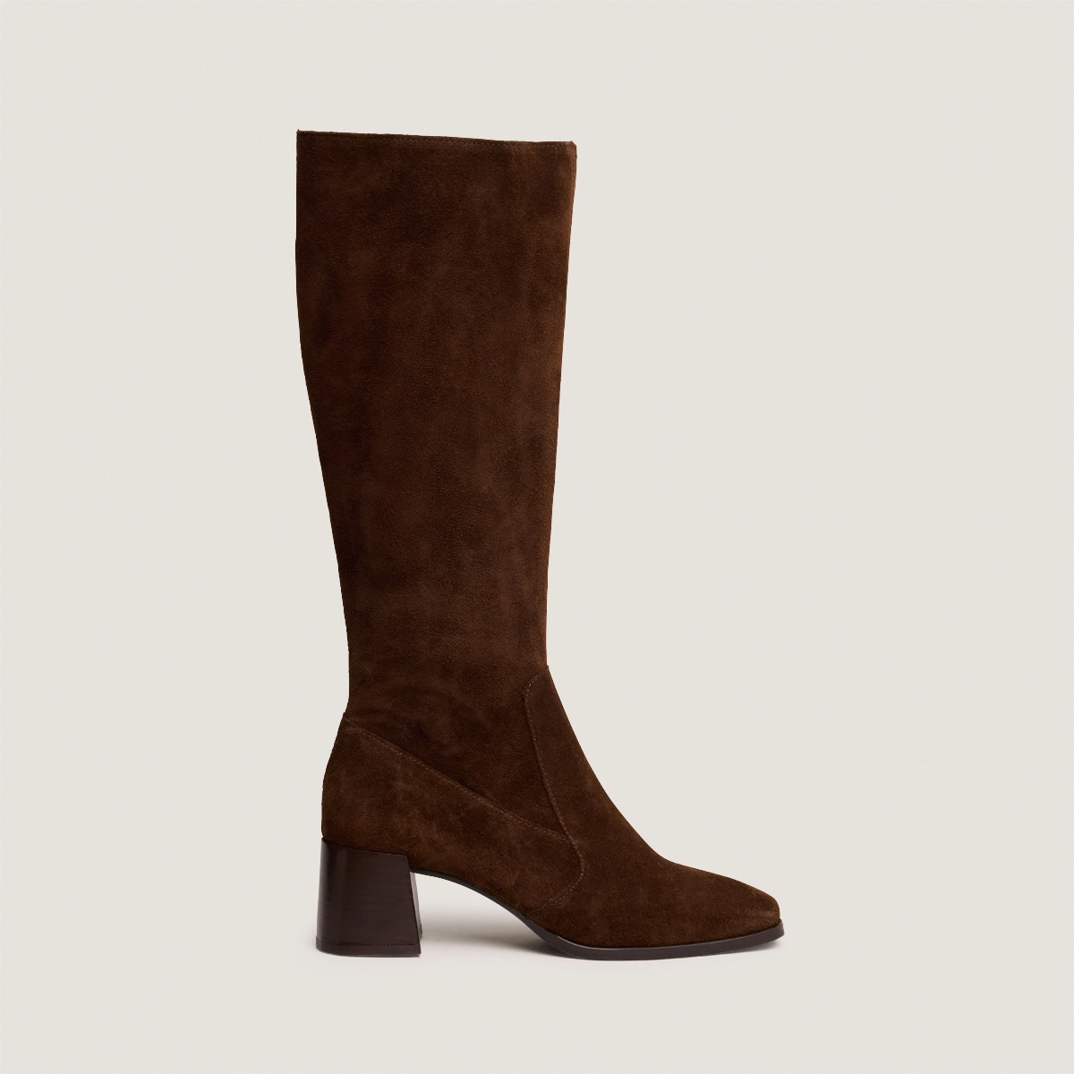 Square-toe boots in brown suede | ARGENTINE