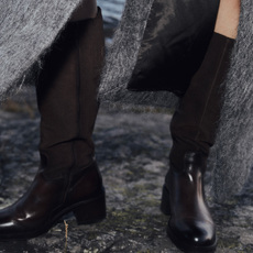 Heeled boots dark brown