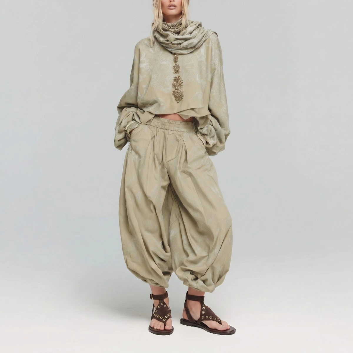 Structured toe-post sandals in dark brown split leather | WOOPS