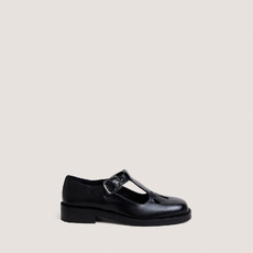 Adjustable-buckle ballet flats black
