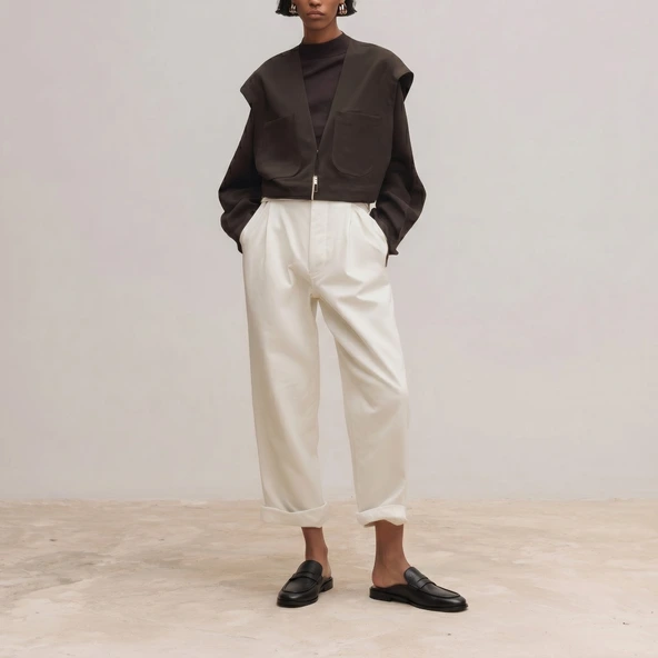 Backless loafers in black distressed leather | DEAUVILLE