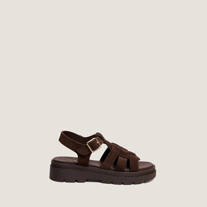 Sandals with treaded soles brown