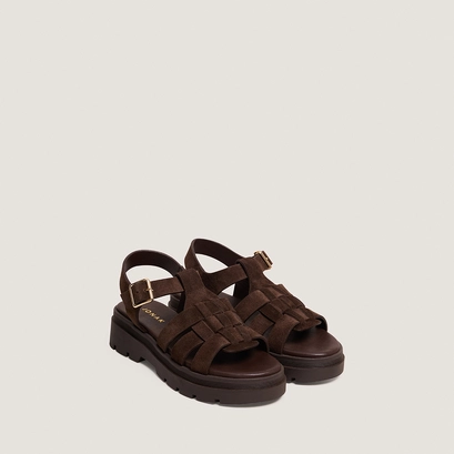 Sandals with treaded soles brown
