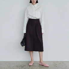 Square-toe ballet flats with laces light pink