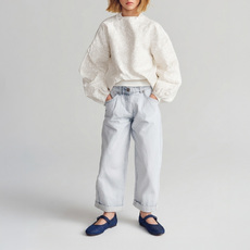 Ballet flats with straps and adjustable buckles - Capsule mini dark blue