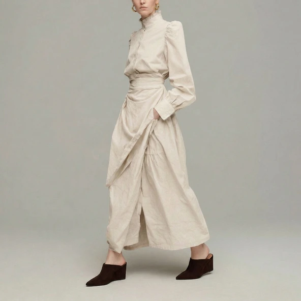 Wedge mules in brown suede | DOMEA