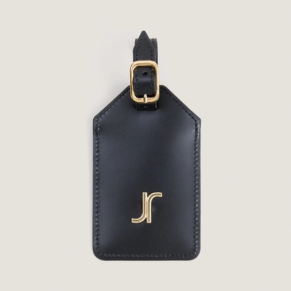 Luggage tag with monogram