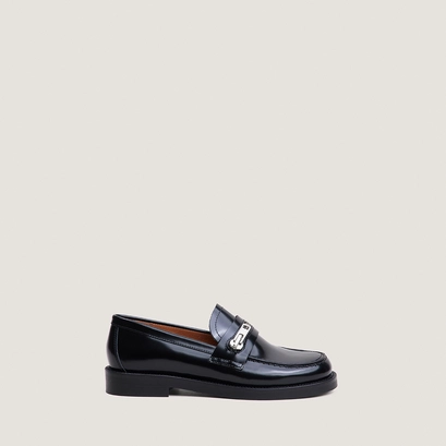 Zip loafers black