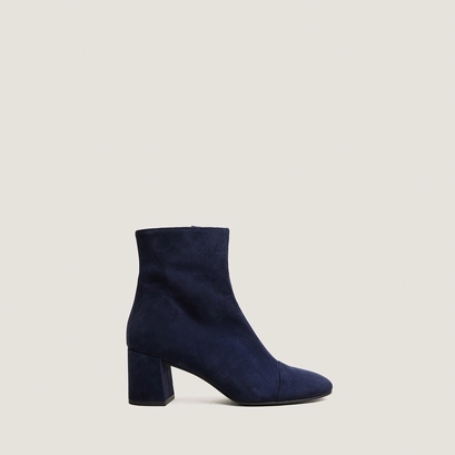 Heeled ankle boots navy