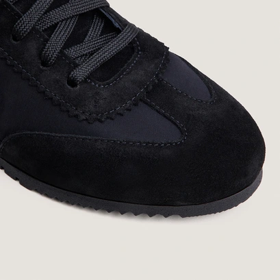 High-top lace-up sneakers black