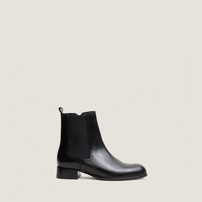 Elastic-sided boots black