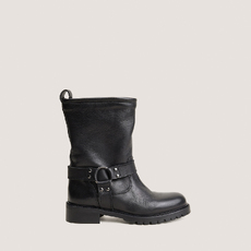 Round-toed lowboots black