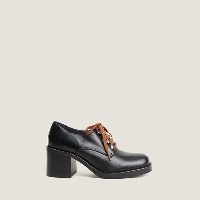 Heeled derbies black