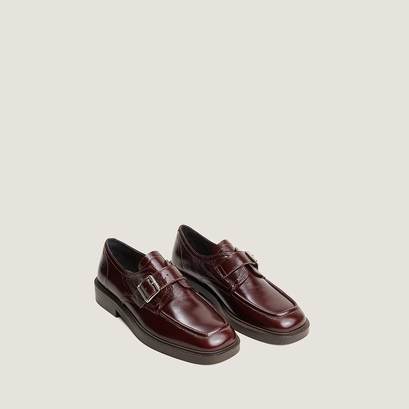 Buckle derbies dark brown