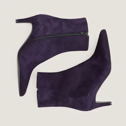 Heeled boots purple