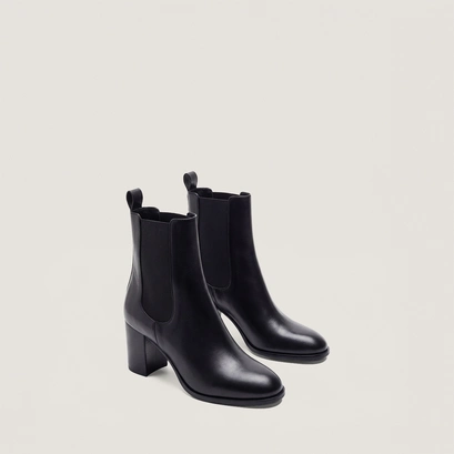 Lowboots with round toes black