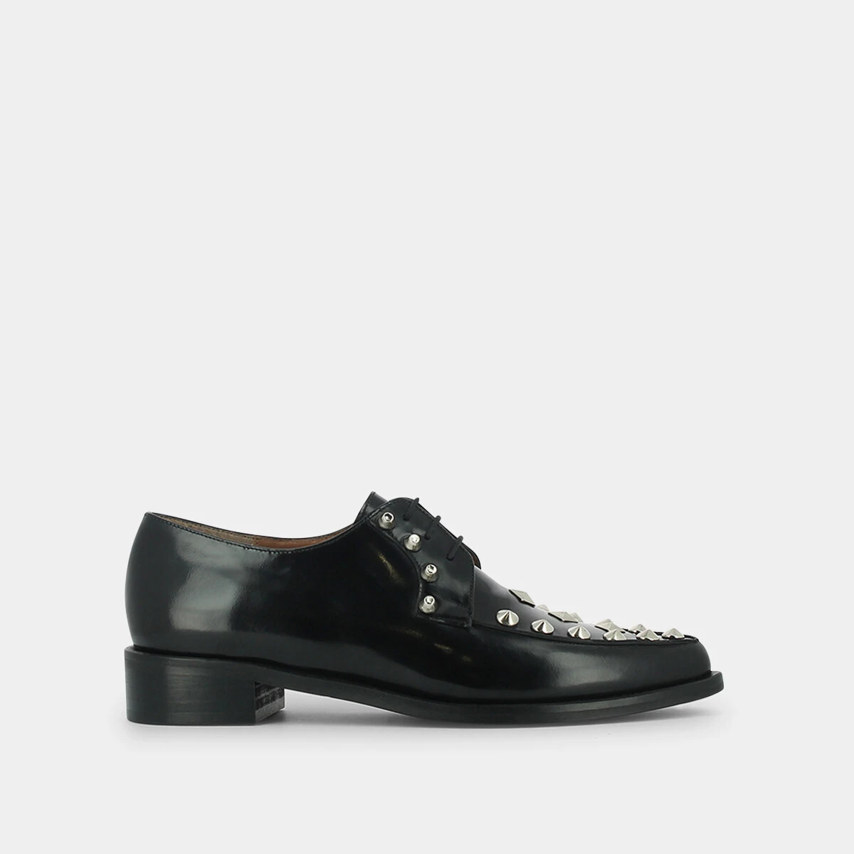 Derbies with studs in black | DEFOE