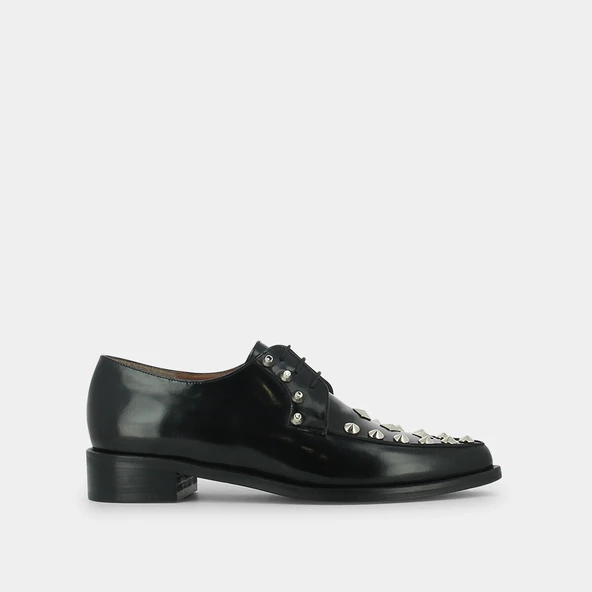 Derbies with studs in black | DEFOE