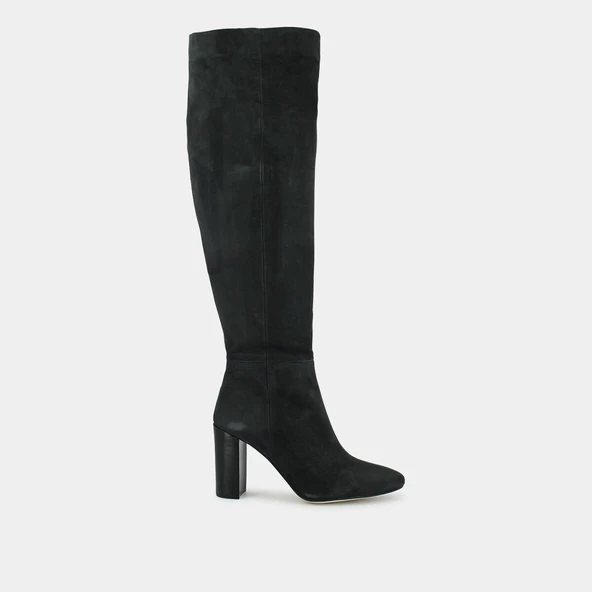 HARLEY charcoal faux suede boots Sabina Socol & Jonak | HARLEY