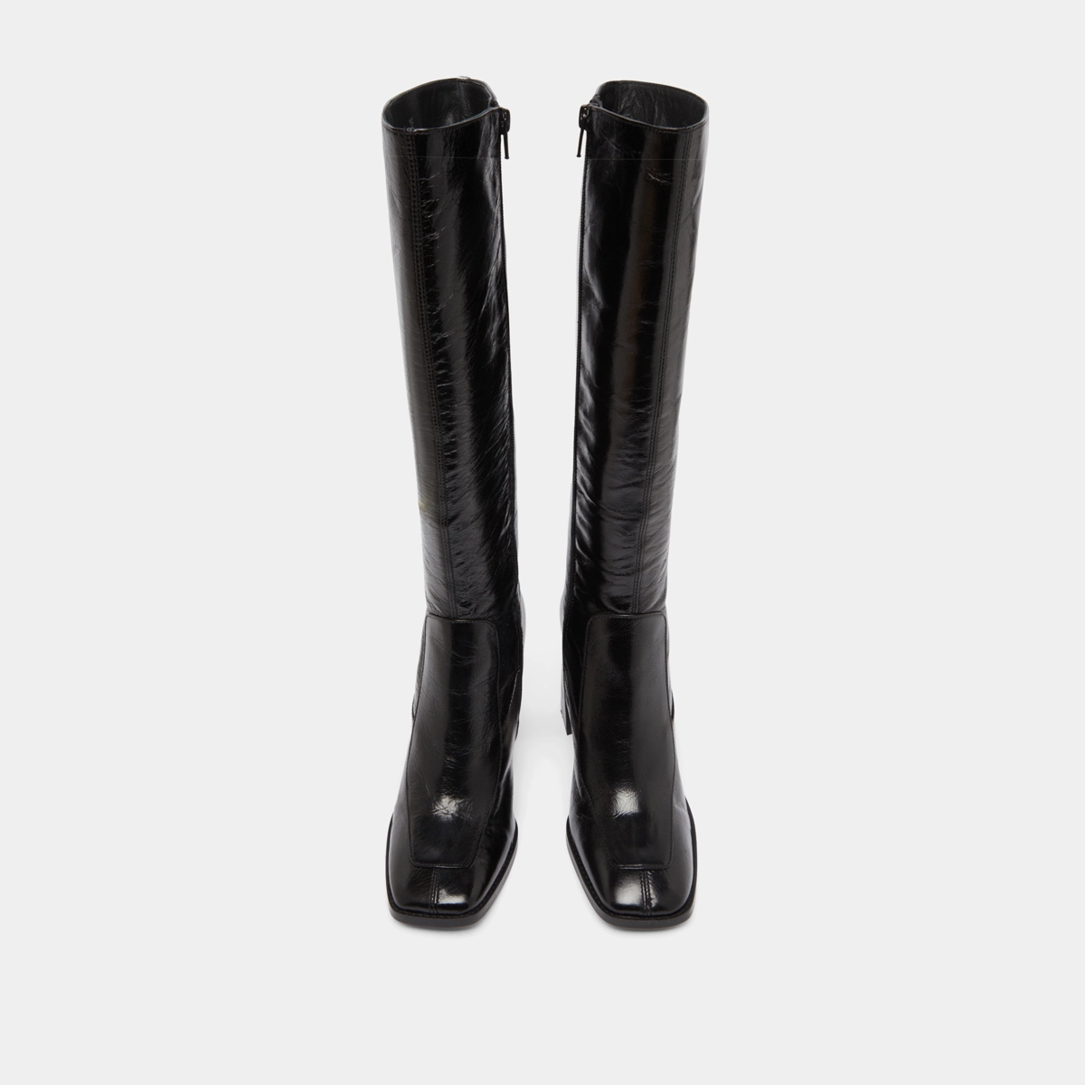 High boots in black leather | VAUBANE
