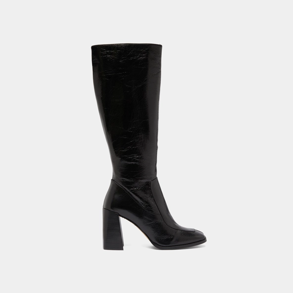 High boots in black leather | VAUBANE