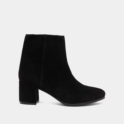 Heeled lowboots in black suede | annick