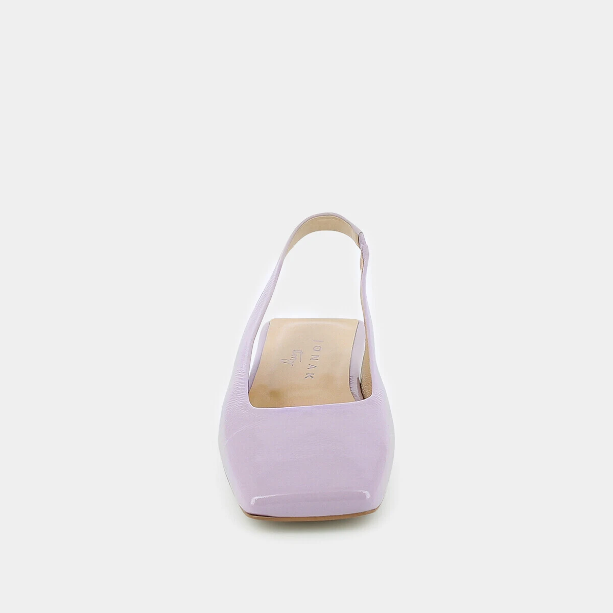 Square toe ballet slingback in lilas patent leather | DUCINO