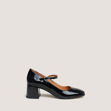 Mary Janes with square heel black