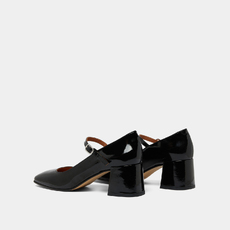 Mary Janes with square heel black