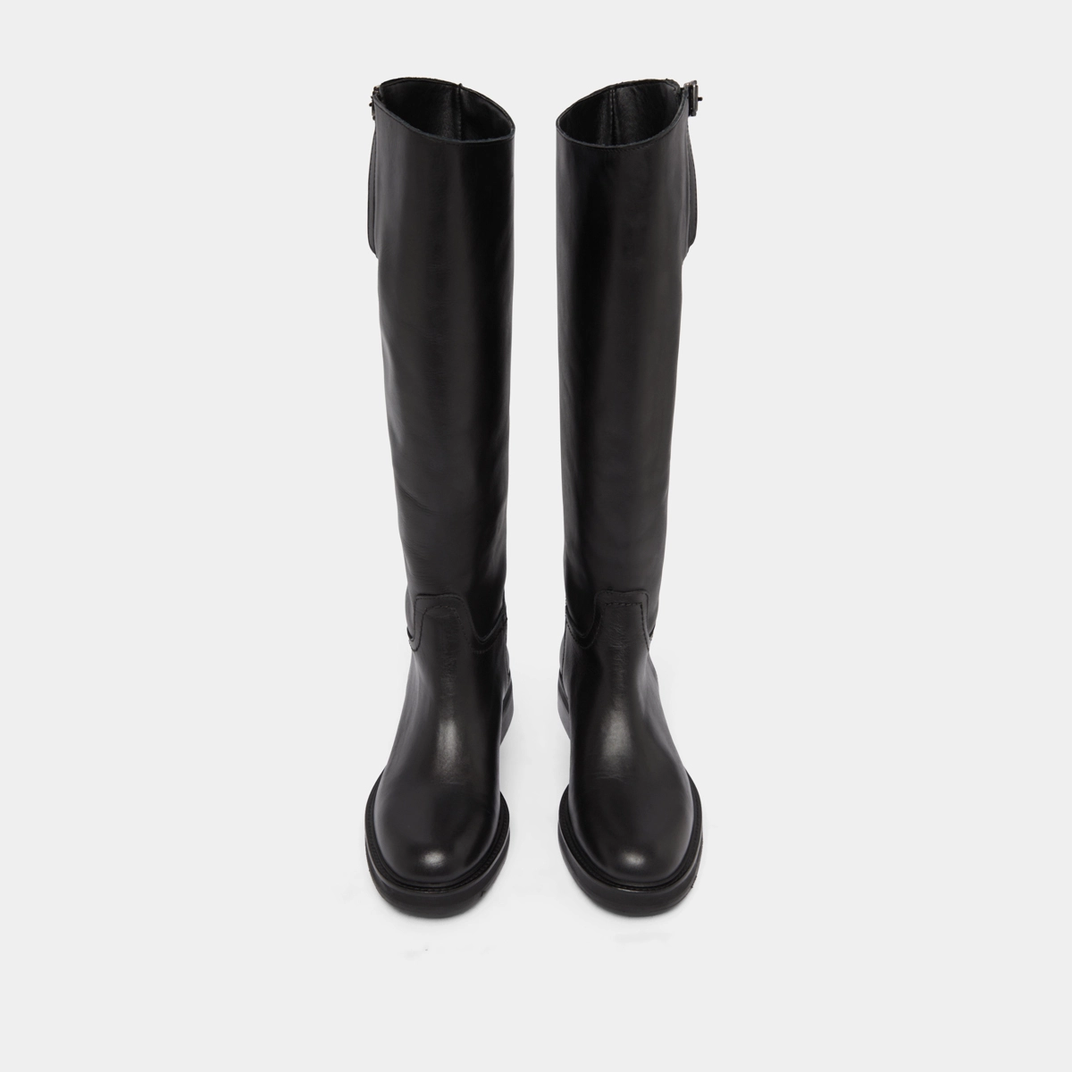Bridle boots in black leather | READY