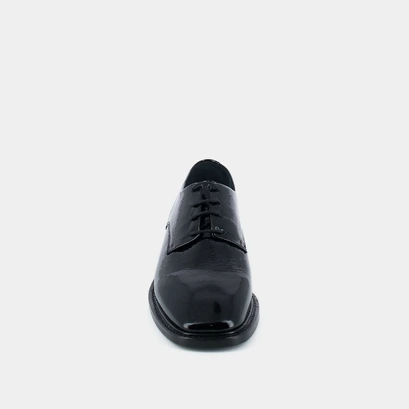 Loafers in black pleated leather | darrecon