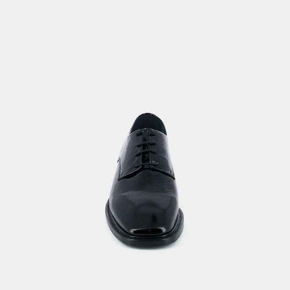 Loafers in black pleated leather | DARRECON