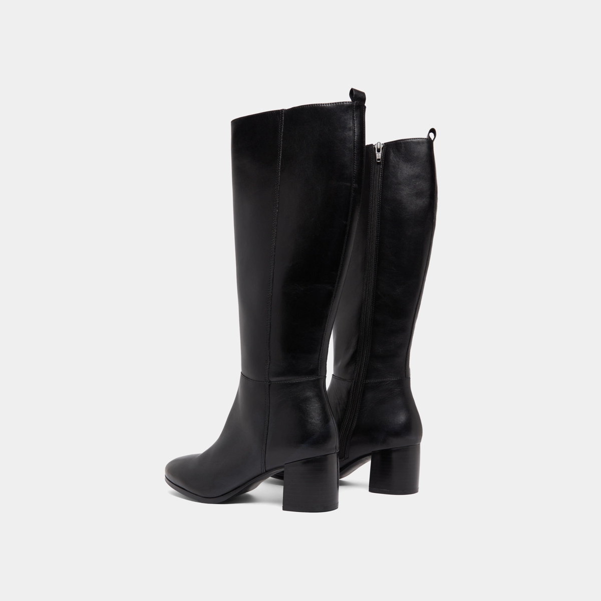 Heeled boots in black leather | ARMINA